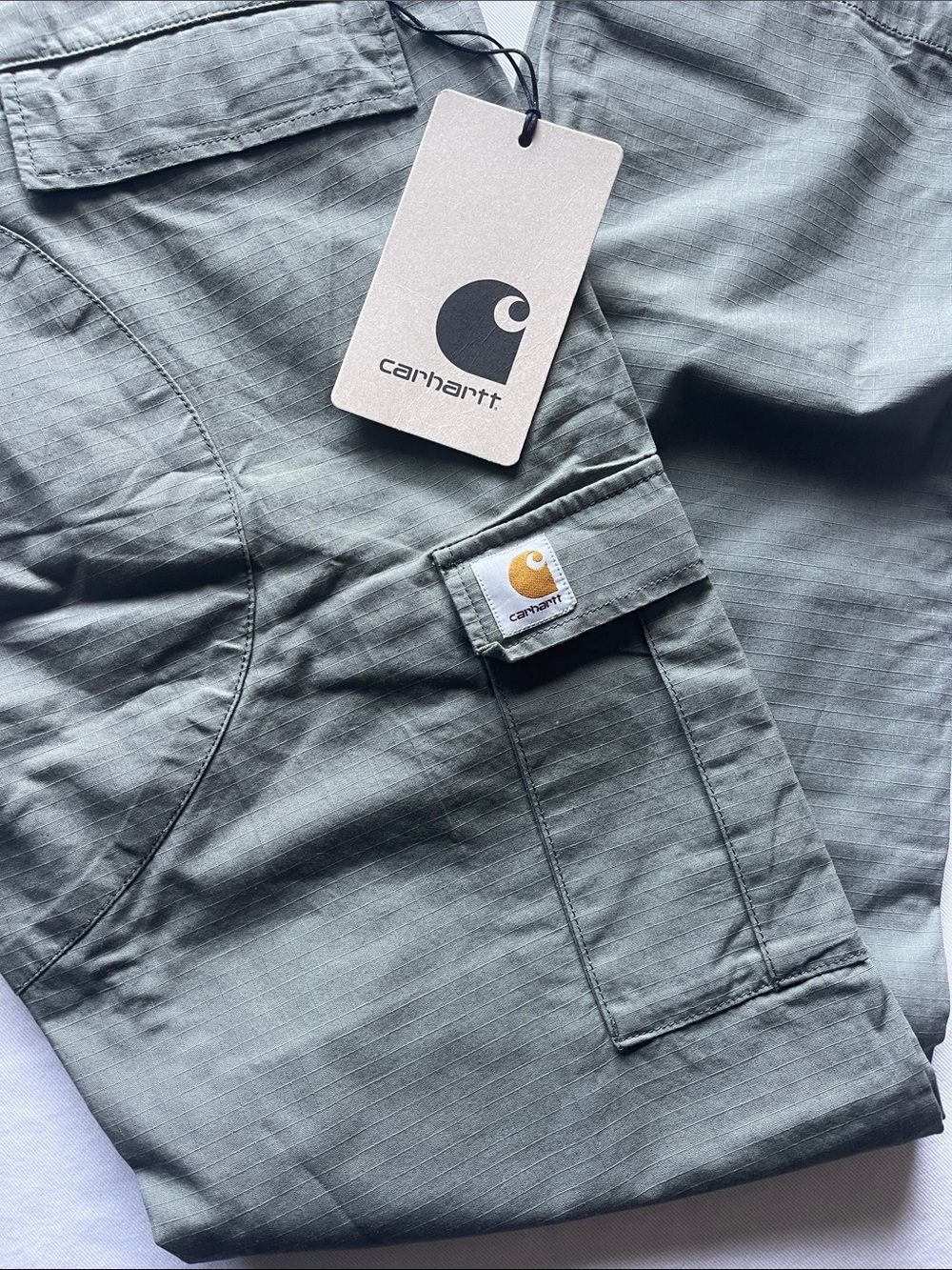 Carhartt Sage Green Cargo Work Pants - Picture 3 of 8